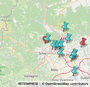 Mappa Via Progresso, 36015 Schio VI, Italia (7.88833)