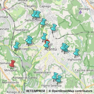 Mappa Via J.F. Kennedy, 22063 Cantù CO, Italia (2.162)