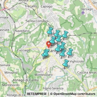 Mappa Via J.F. Kennedy, 22063 Cantù CO, Italia (1.12077)