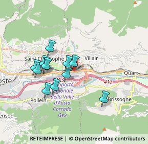 Mappa Regione amerique, 11020 aosta AO, Italia (1.4975)