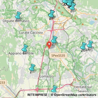Mappa Via Donizetti, 22073 Fino Mornasco CO, Italia (6.8715)