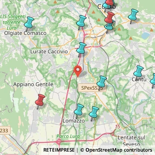 Mappa Via Donizetti, 22073 Fino Mornasco CO, Italia (6.15933)
