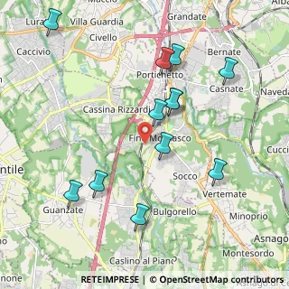 Mappa Via Donizetti, 22073 Fino Mornasco CO, Italia (2.08)