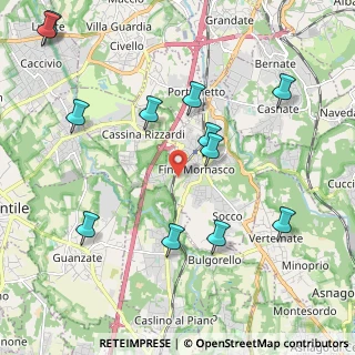 Mappa Via Donizetti, 22073 Fino Mornasco CO, Italia (2.3975)