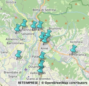 Mappa Via San Michele, 24011 Almè BG, Italia (1.73167)