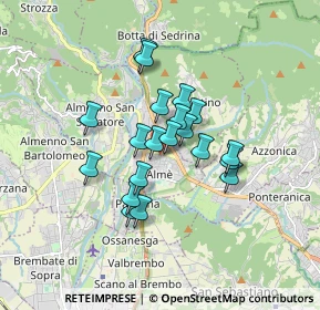 Mappa Via San Michele, 24011 Almè BG, Italia (1.262)