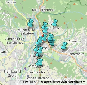 Mappa Via San Michele, 24011 Almè BG, Italia (1.22053)