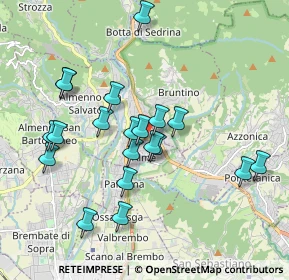 Mappa Via San Michele, 24011 Almè BG, Italia (1.775)