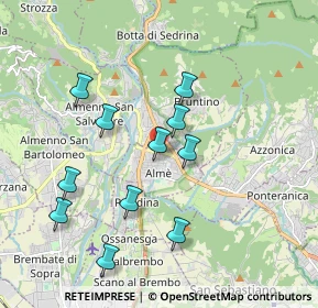 Mappa Via San Michele, 24011 Almè BG, Italia (1.78909)