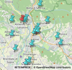 Mappa Via San Michele, 24011 Almè BG, Italia (1.95647)