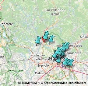 Mappa Via San Michele, 24011 Almè BG, Italia (6.86353)