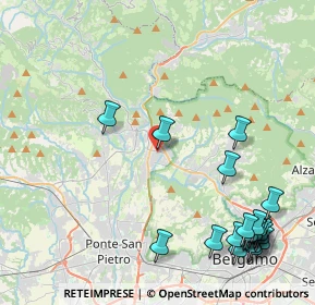 Mappa Via San Michele, 24011 Almè BG, Italia (5.7045)