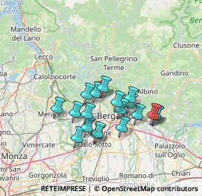 Mappa Via San Michele, 24011 Almè BG, Italia (11.46211)