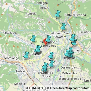 Mappa Via Ronco, 24030 Almenno San Bartolomeo BG, Italia (2.038)
