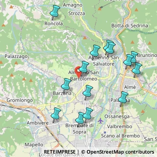 Mappa Via Ronco, 24030 Almenno San Bartolomeo BG, Italia (2.17)