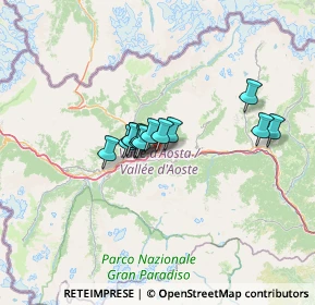 Mappa Località Grand Chemin, 11020 Quart AO, Italia (8.24692)