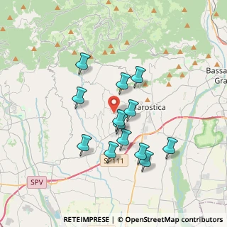 Mappa Strada Provinciale, 36060 Pianezze VI, Italia (3.09538)
