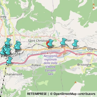 Mappa Loc. Grand-Chemin, 11020 Quart AO, Italia (3.185)