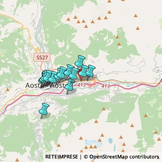 Mappa Loc. Grand-Chemin, 11020 Quart AO, Italia (2.73667)