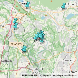 Mappa Piazza Sirtori, 22063 Cantù CO, Italia (3.38917)