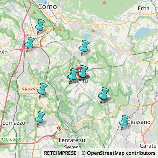 Mappa Piazza Sirtori, 22063 Cantù CO, Italia (3.43308)