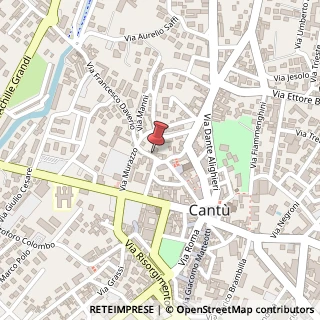 Mappa Via Francesco Daverio, 2, 22063 Cantù, Como (Lombardia)