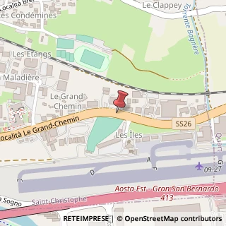 Mappa Localita' Grand Chemin, 45, 11020 Saint-Christophe, Aosta (Valle d'Aosta)