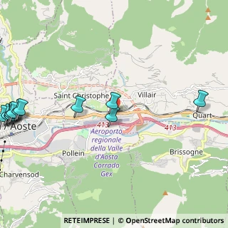 Mappa Strada Statale 26 della Valle d'Aosta, 11020 Aosta AO, Italia (3.085)