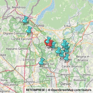 Mappa Via Papa Giovanni XXIII, 22063 Cantù CO, Italia (6.0375)