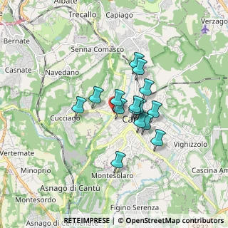 Mappa Via Papa Giovanni XXIII, 22063 Cantù CO, Italia (1.15733)