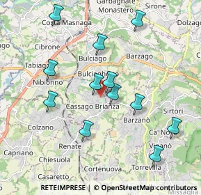 Mappa Piazza Italia Libera, 23893 Cassago Brianza LC, Italia (1.8925)