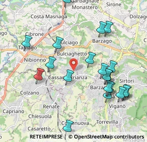 Mappa Piazza Italia Libera, 23893 Cassago Brianza LC, Italia (2.166)