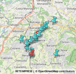 Mappa Piazza Italia Libera, 23893 Cassago Brianza LC, Italia (1.4225)