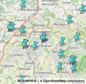 Mappa Piazza Italia Libera, 23893 Cassago Brianza LC, Italia (2.571)