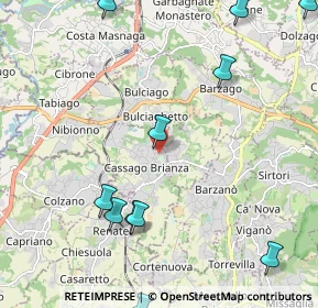 Mappa Piazza Italia Libera, 23893 Cassago Brianza LC, Italia (2.81455)