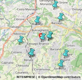 Mappa Piazza Italia Libera, 23893 Cassago Brianza LC, Italia (1.86455)