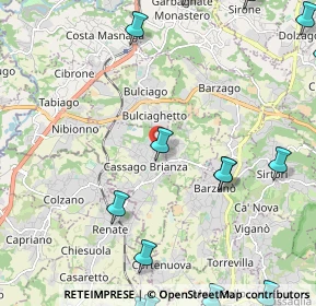 Mappa Piazza Italia Libera, 23893 Cassago Brianza LC, Italia (3.31063)