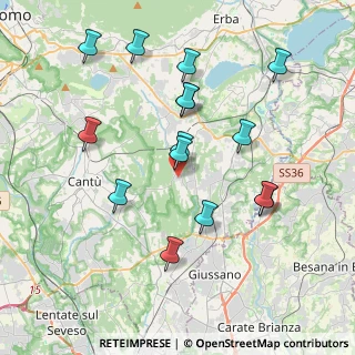 Mappa Via Monte Bianco, 22040 Brenna CO, Italia (3.87133)