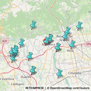 Mappa Via A. Palladio, 36063 Marostica VI, Italia (9.0325)