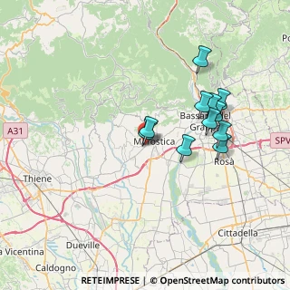Mappa Via A. Palladio, 36063 Marostica VI, Italia (6.52091)