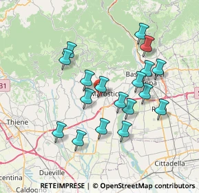 Mappa Via Toaldo, 36063 Marostica VI, Italia (6.71444)