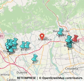 Mappa Via Toaldo, 36063 Marostica VI, Italia (11.052)