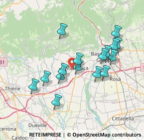Mappa Via Toaldo, 36063 Marostica VI, Italia (6.7075)