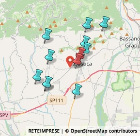 Mappa Via A. Palladio, 36063 Marostica VI, Italia (2.88538)