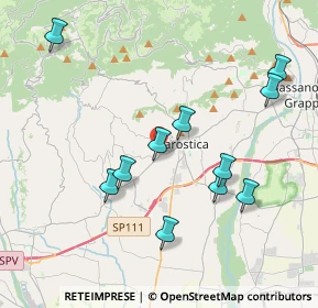 Mappa Via Toaldo, 36063 Marostica VI, Italia (3.96636)