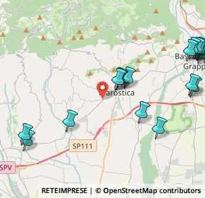 Mappa Via Toaldo, 36063 Marostica VI, Italia (5.6105)
