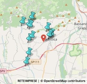 Mappa Via A. Palladio, 36063 Marostica VI, Italia (3.08769)