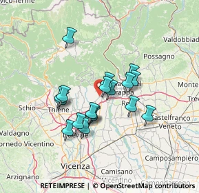 Mappa Via Toaldo, 36063 Marostica VI, Italia (10.69944)