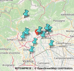 Mappa Via A. Palladio, 36063 Marostica VI, Italia (10.20286)