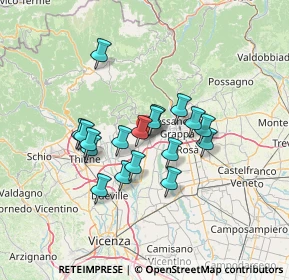 Mappa Via Toaldo, 36063 Marostica VI, Italia (10.42444)